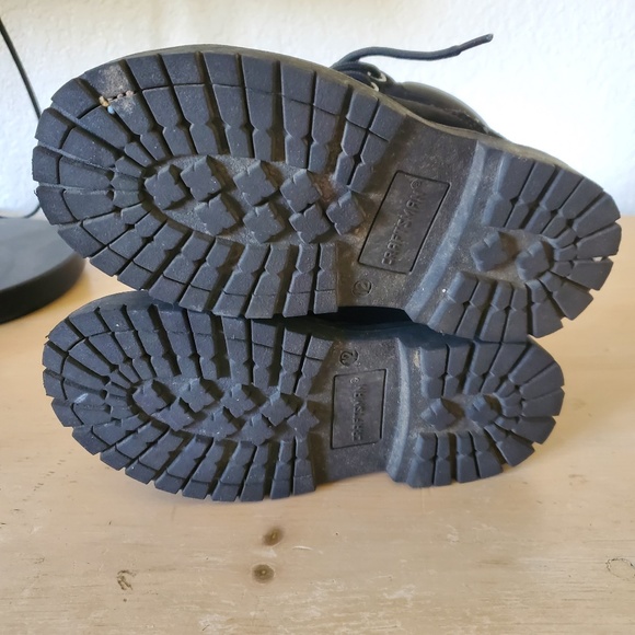 CRAFTSMAN Black Faux Suede Hiking Carpenter Combat Boots Boys Toddler size 12 - Picture 4 of 4